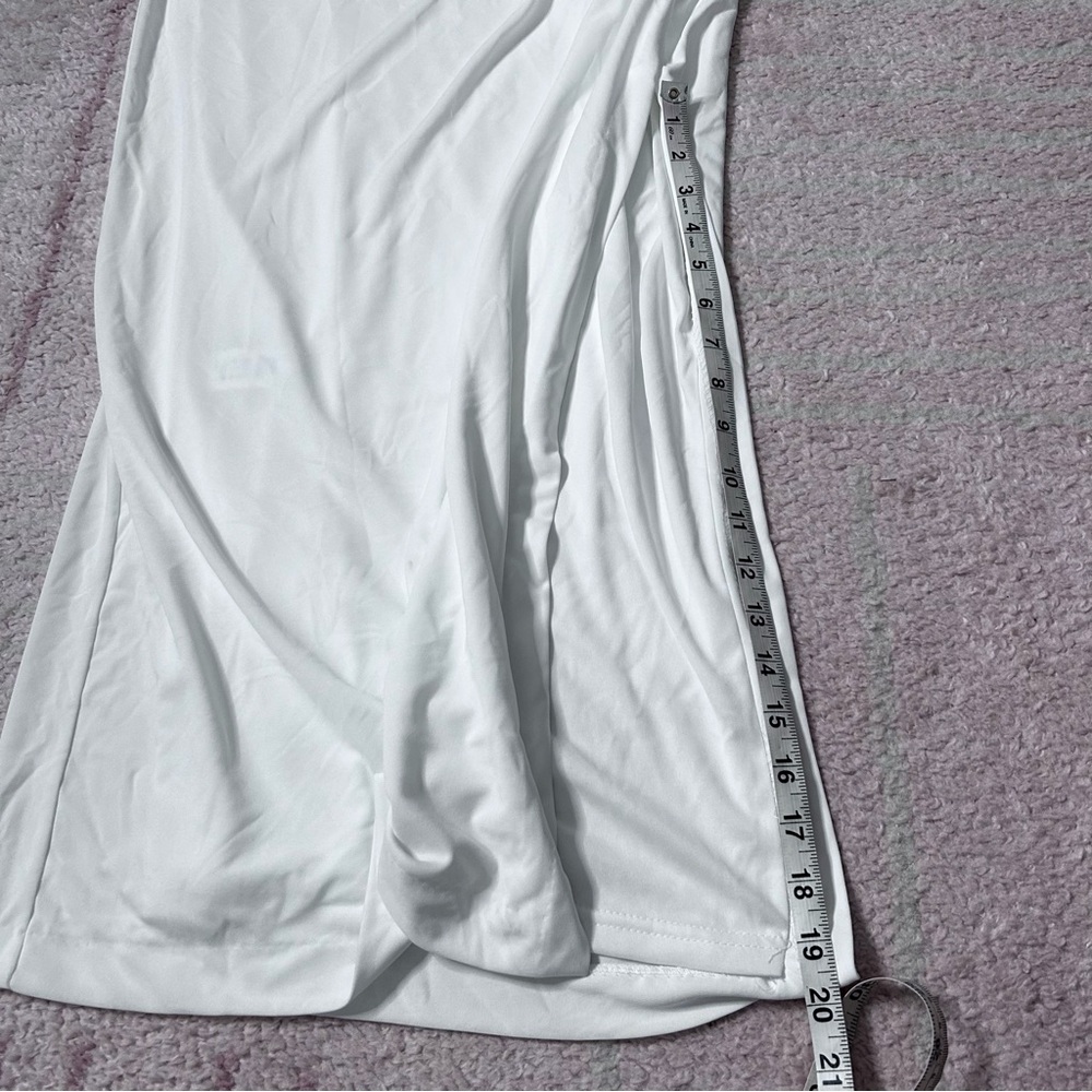NWT Zara Ruched Halter Maxi Dress White Size Large Bridal Shower Rehearsal - Picture 11 of 16